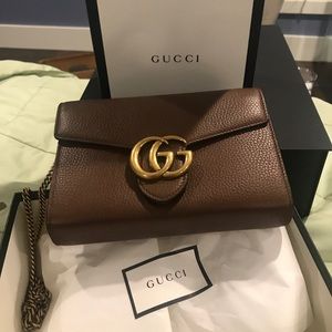 Gucci Marmont wallet on chain